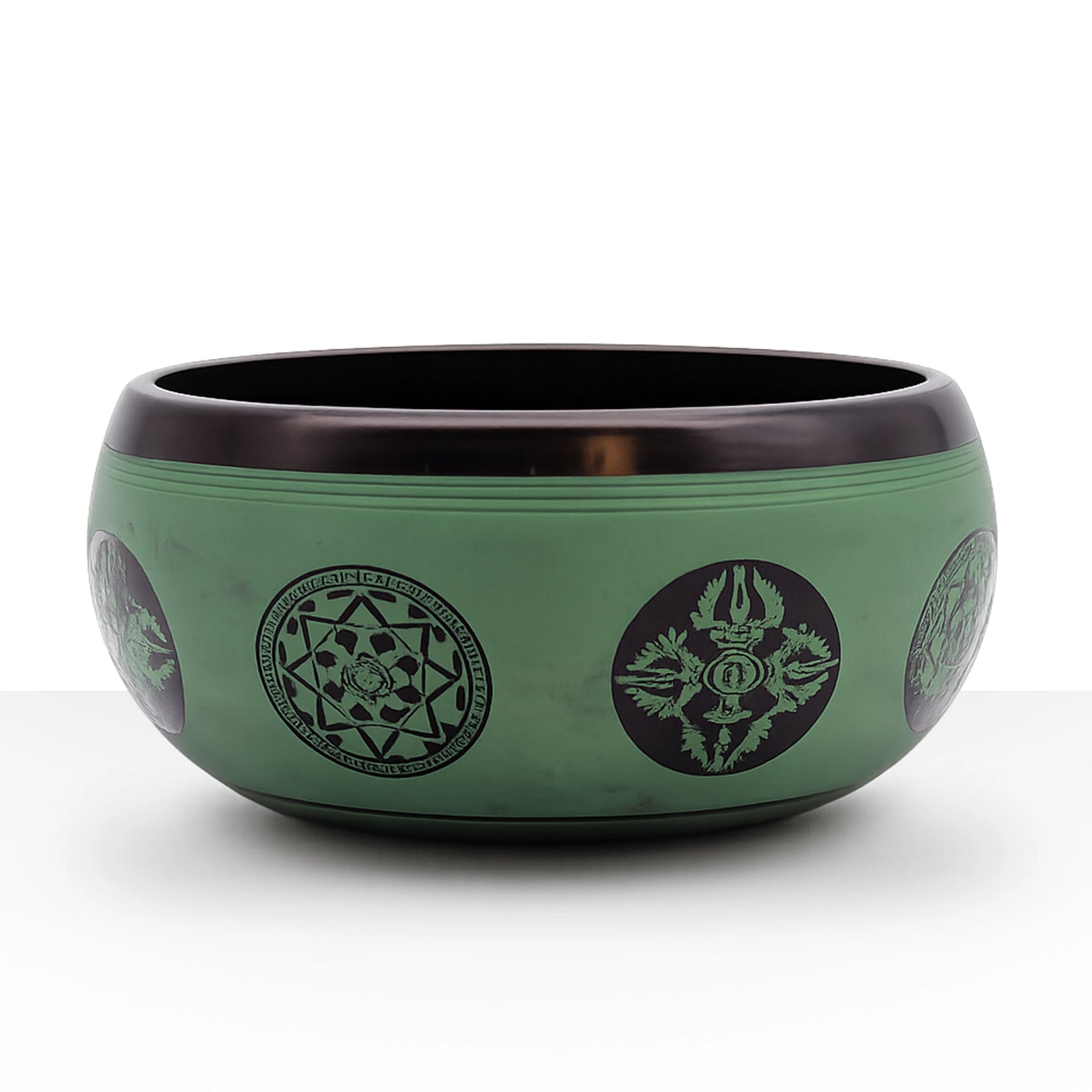 Earth Powder Singing Bowl - Mandala Buddha - 16cm