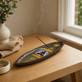 Enamel Incense Bowl - Mango Wood - Chakra