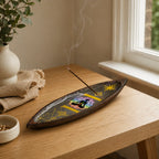 Enamel Incense Bowl - Mango Wood - Chakra