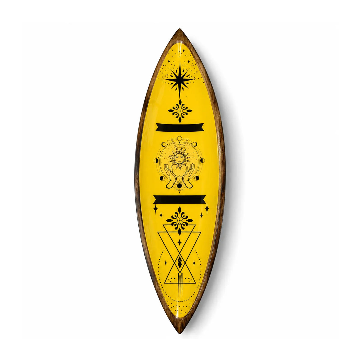 Enamel Incense Bowl - Mango Wood - Hand & Sun