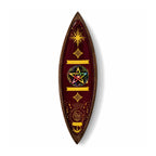 Enamel Incense Bowl - Mango Wood - Pentagon