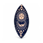 Enamel Incense Bowl - Polished Aluminium - Pink Sun & Moon