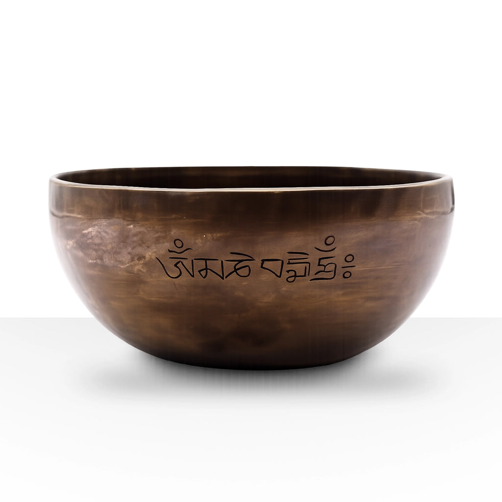 Extra Large Indian Moon Phase Singing Bowl - (approx 1500g) - 22cm