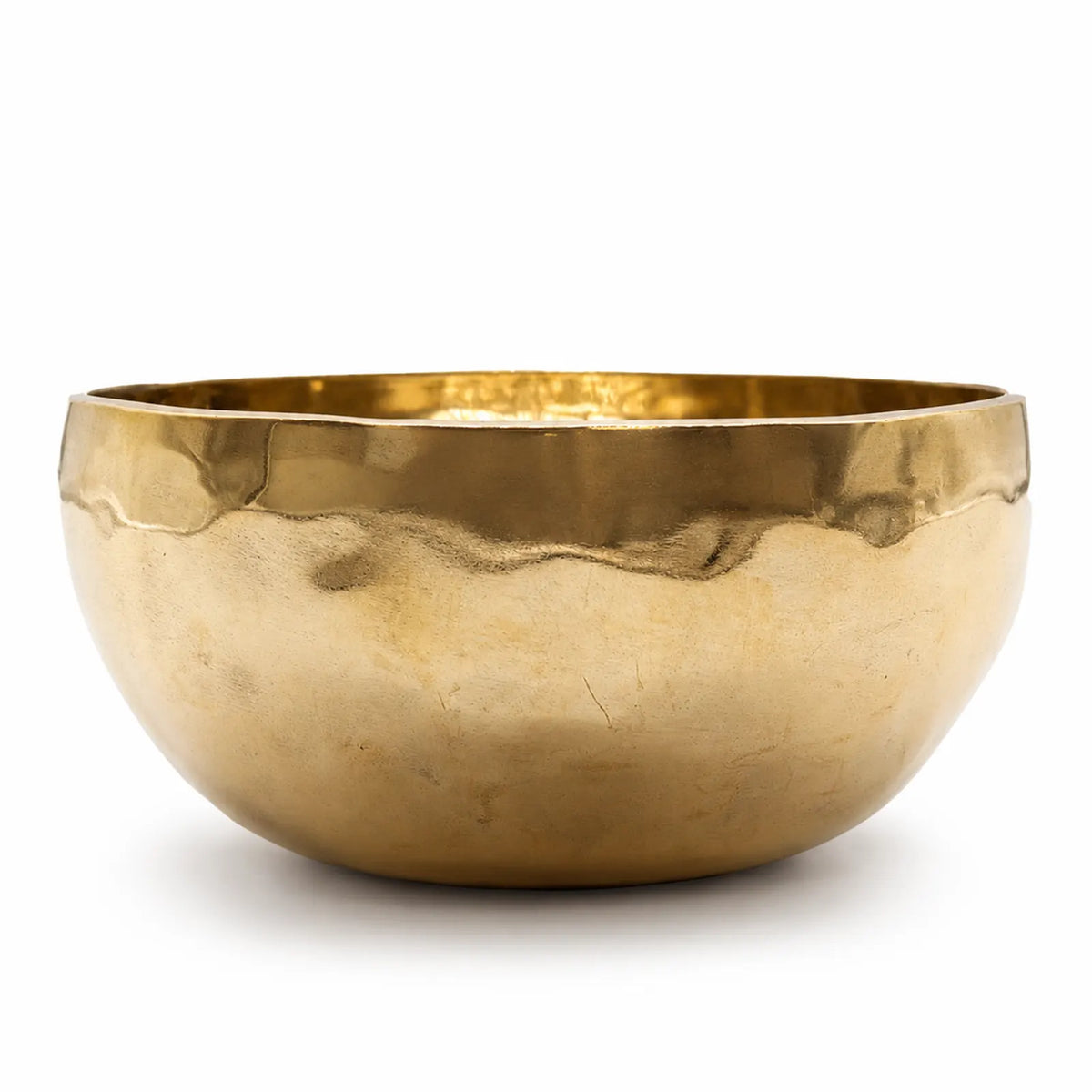 Extra Large Shining Bell-Metal Handmade Tibetan Singing Bowl - 21cm