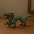 Feng Shui Set - Med Dragon with Ball - 27cm