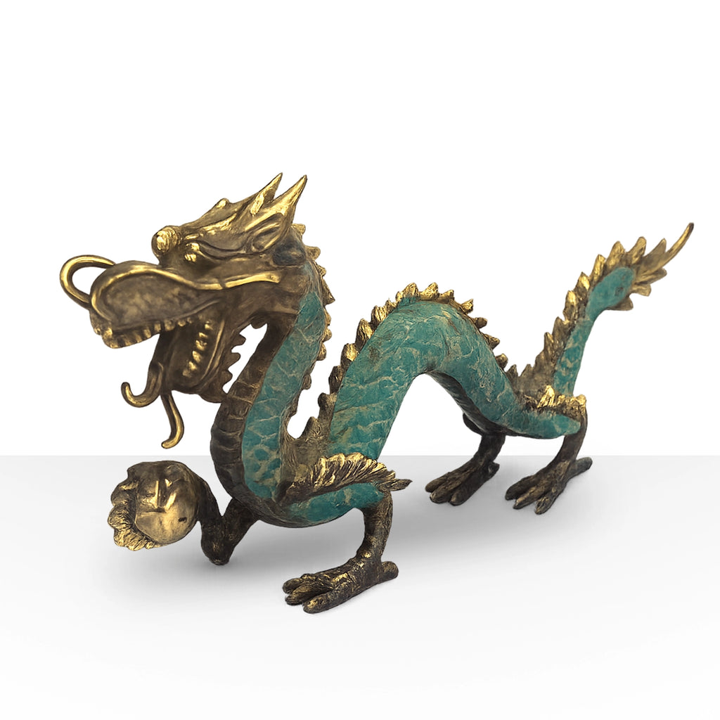 Fengshui - Med Dragon with Ball - 27cm