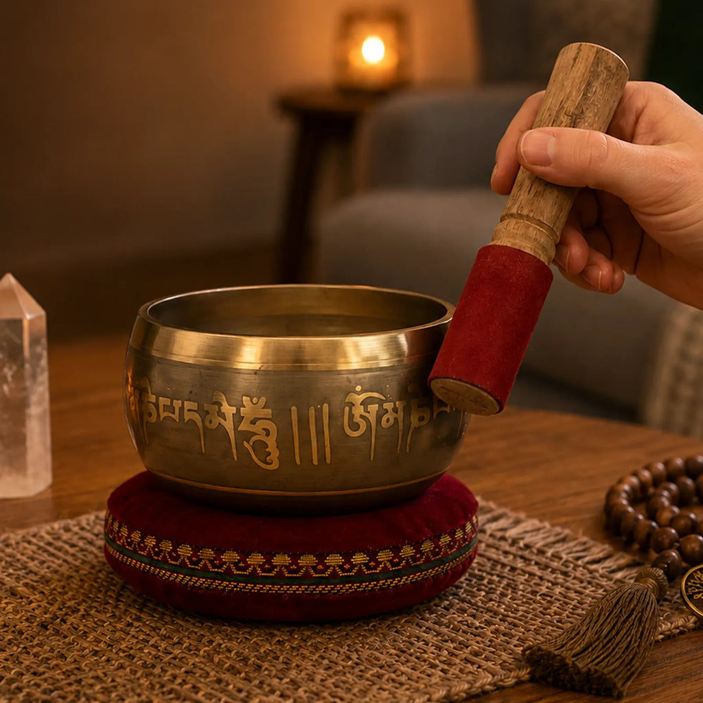 Five Tibetan Buddhist Singing Bowl