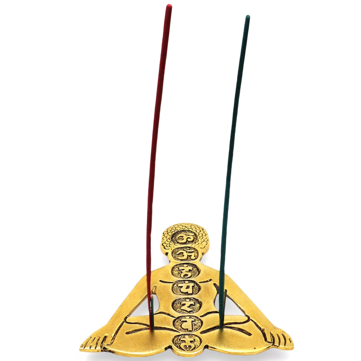 Gold Aluminum Seven Chakra Yoga Incense Holder