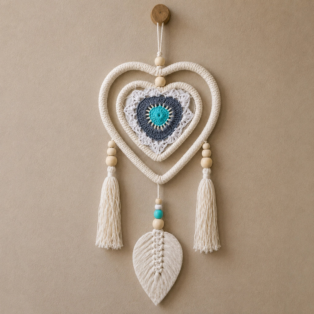 Dream Catcher - Medium Blue Heart in Heart