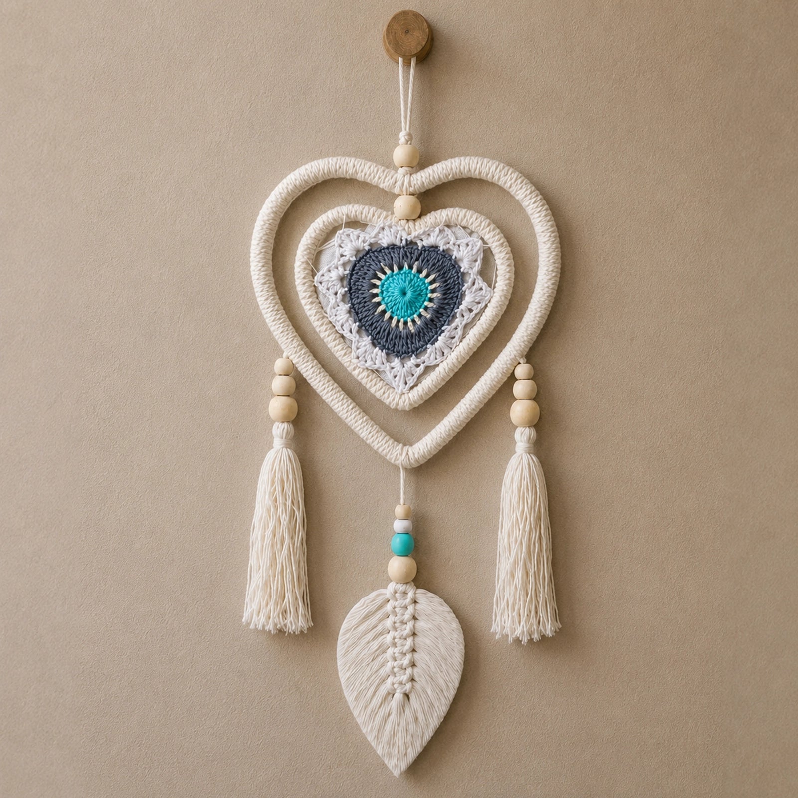 Dream Catcher - Medium Blue Heart in Heart