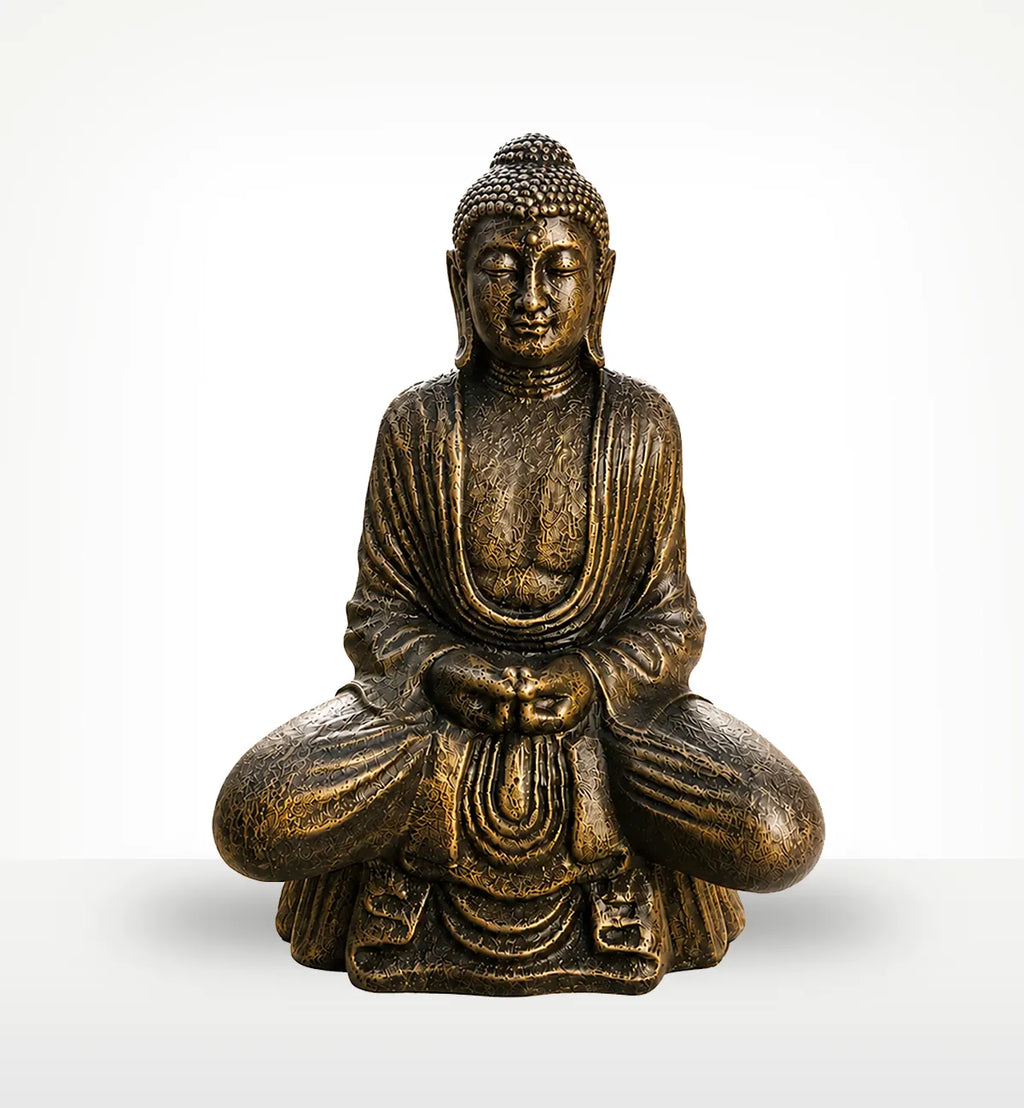 Large Antique Gold Thai Buddha - 0.96m