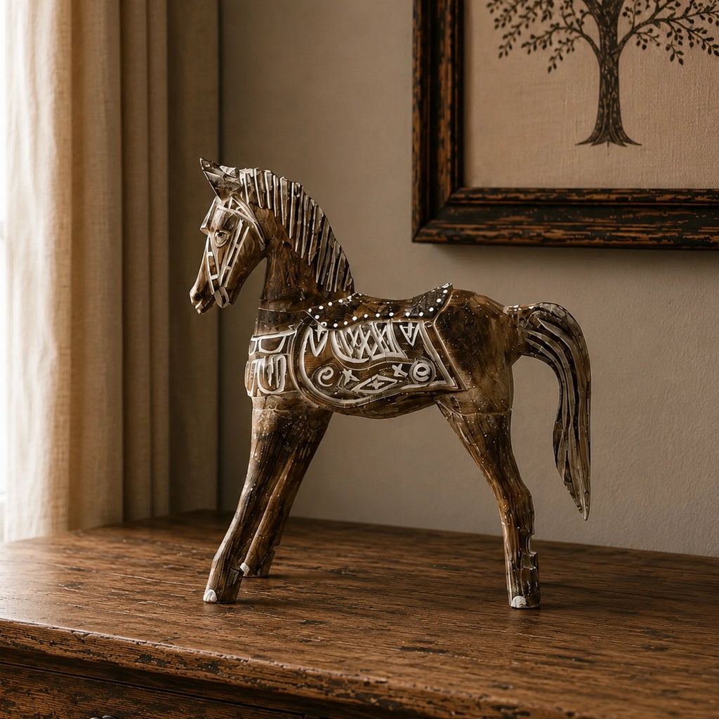 Large Antique Horse 32 cm