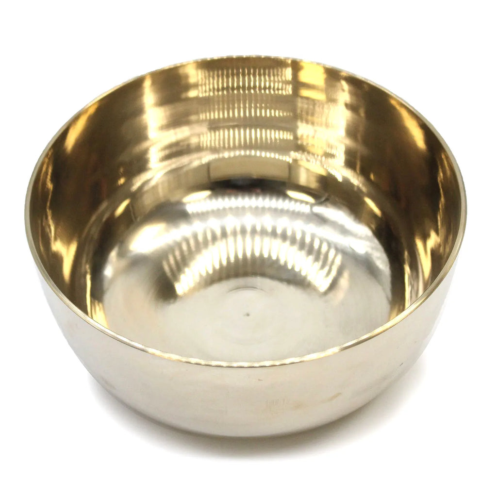 Large Brass Tibetan Singing Bowl - 17cm