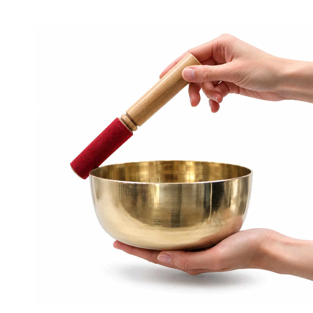 Large Brass Tibetan Singing Bowl - 17cm