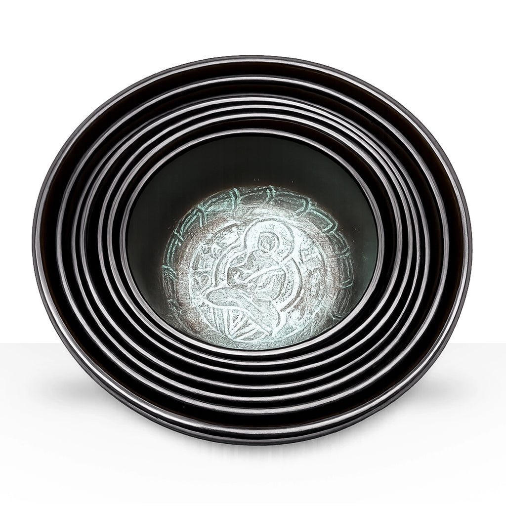 Large Chakra Set of Seven Singing Bowls (19.5-35cm)