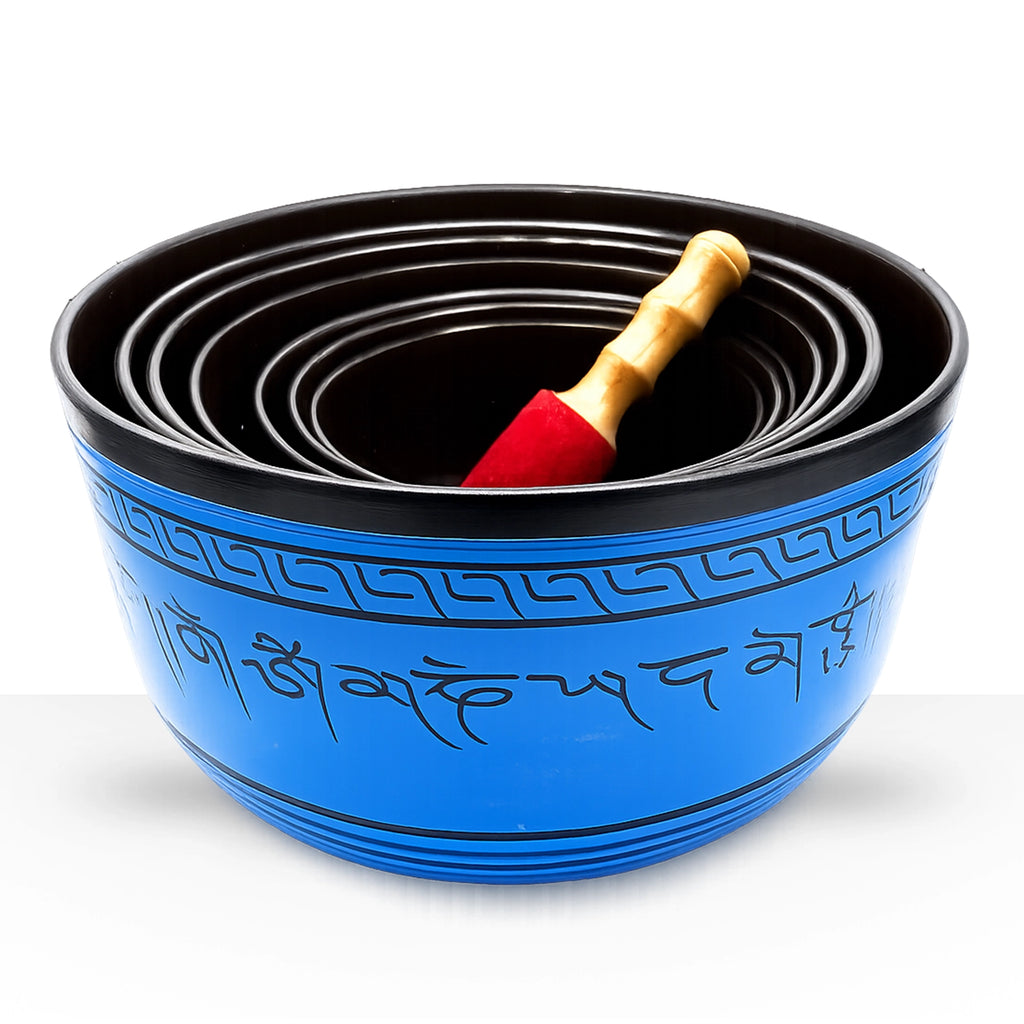 Large Chakra Set of Seven Singing Bowls (19.5-35cm)