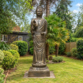 Large Outdoor Garden Standing Buddha Statue - Antique Gold - 3m Tall