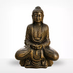 Large Outdoor Garden Thai Buddha Statue - Antique Gold - 96cm