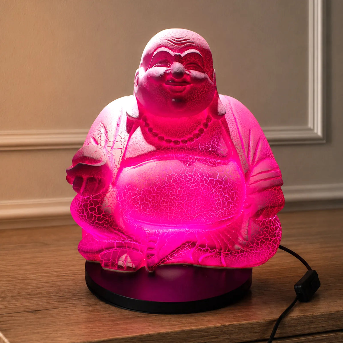 Laughing Buddha Soft Glow Light Lamp Dragonfruit - Round Stand