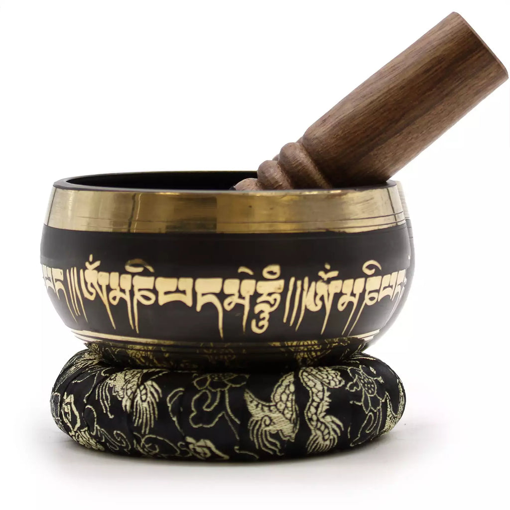 Lotus Flower Singing Bowl Gift Set - 9cm