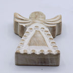 Mango Wood Angel - Whitewash