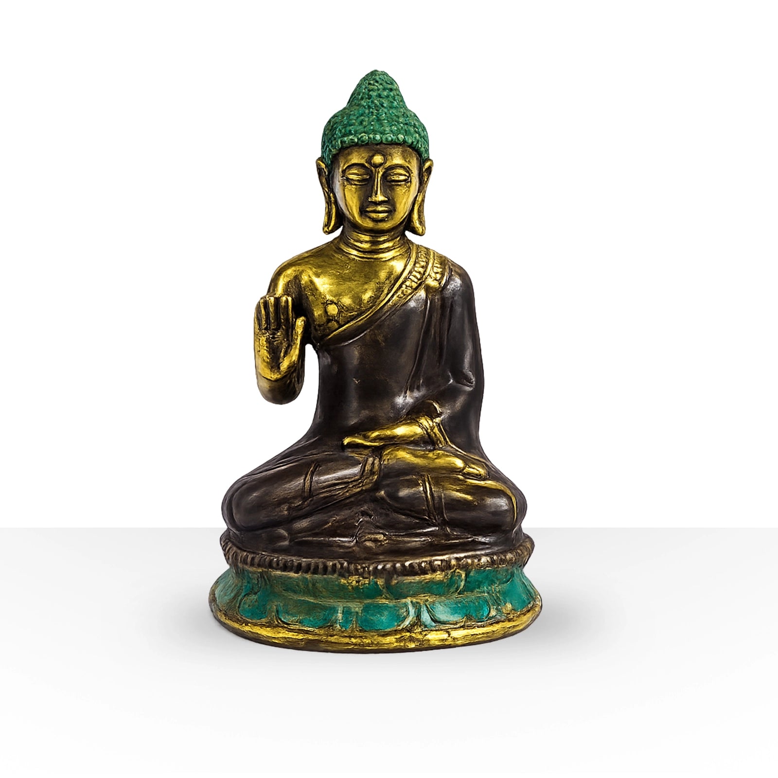 Med Hand Up Sitting Buddha