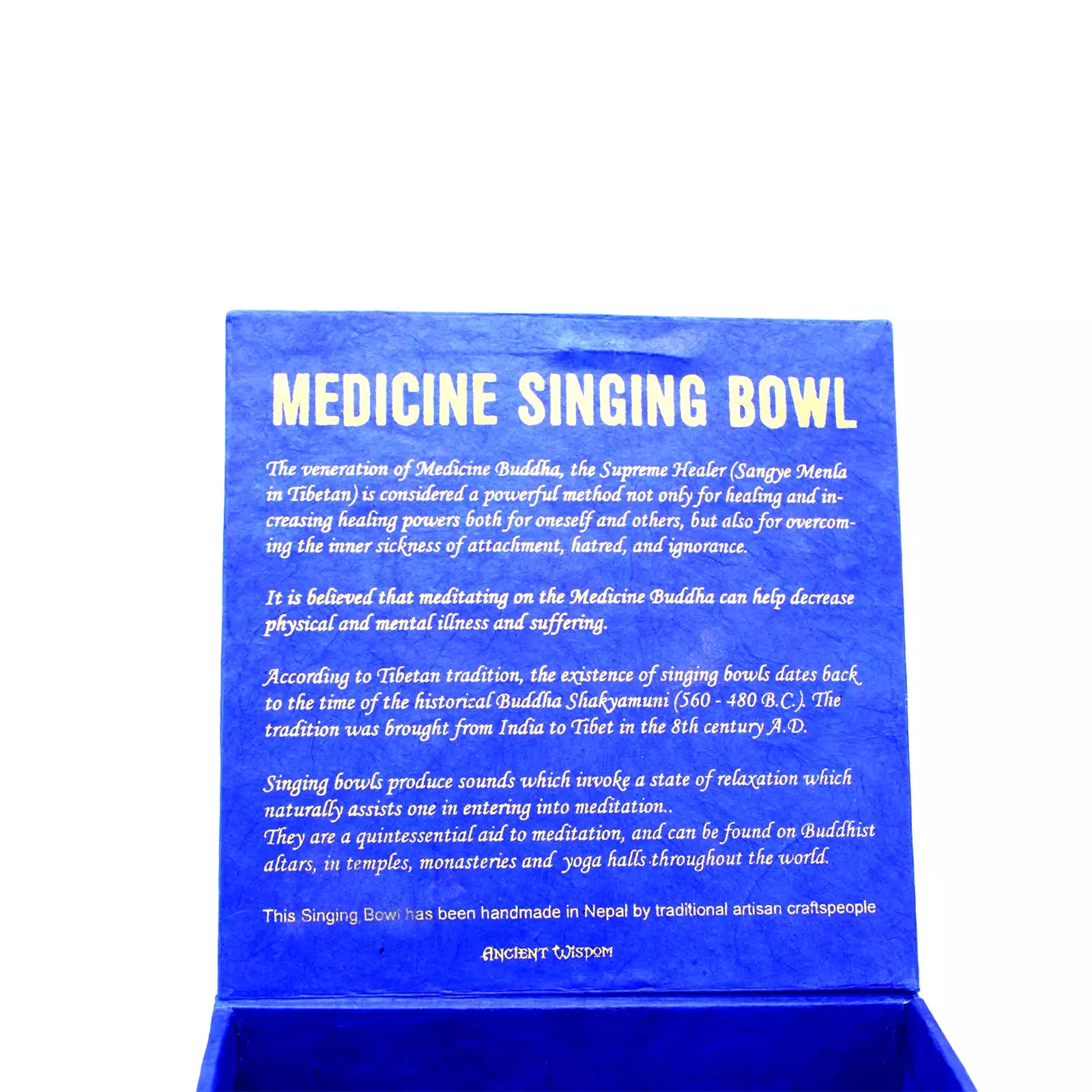 Medicine Buddha Singing Bowl Gift Set - 10cm