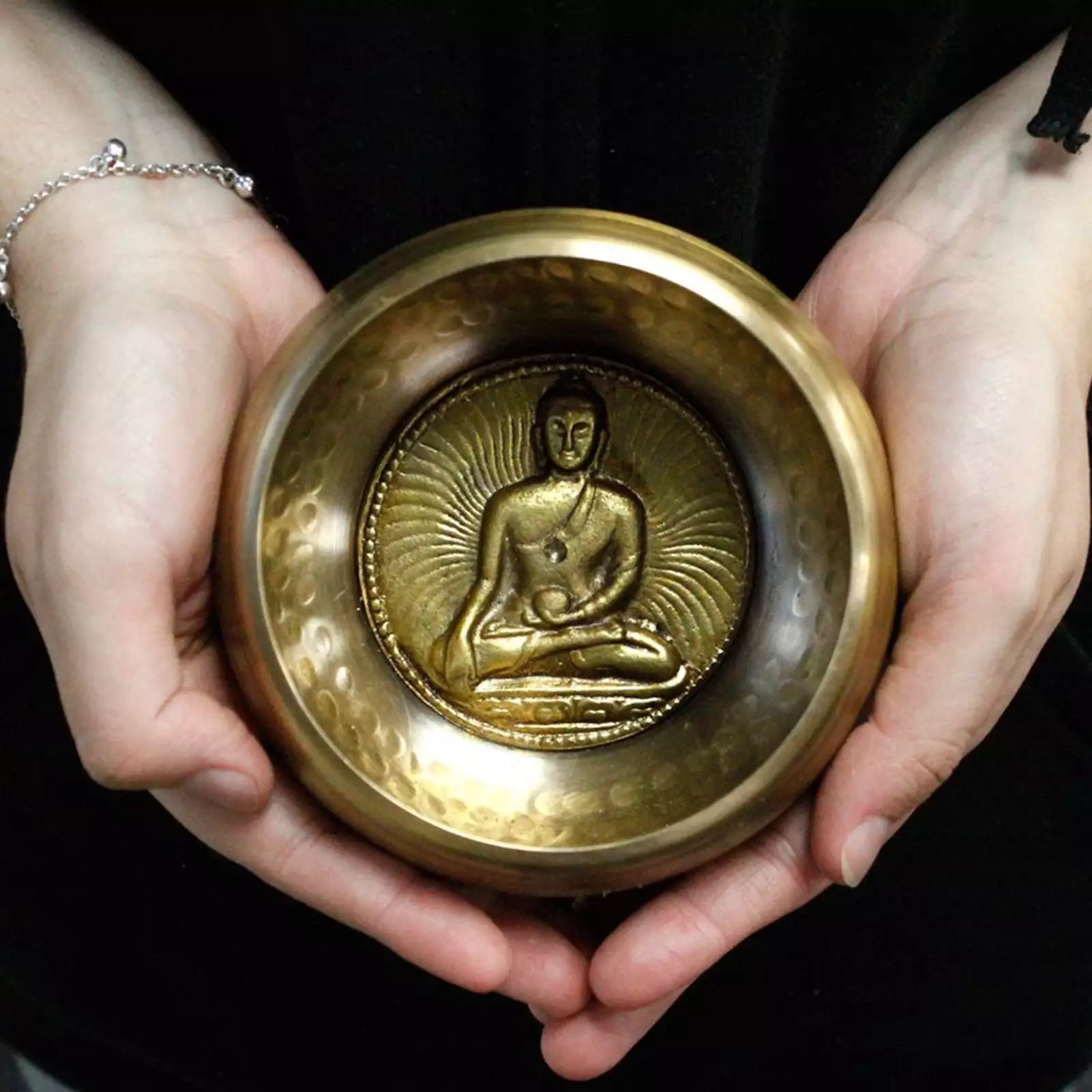 Medicine Buddha Singing Bowl Gift Set - 10cm