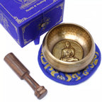 Medicine Buddha Singing Bowl Gift Set - 10cm