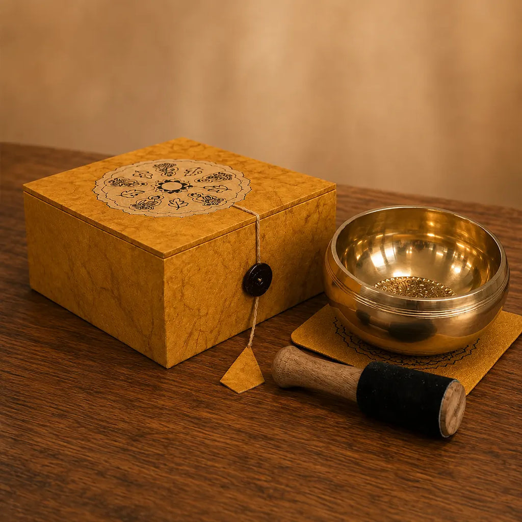 Meditation Singing Bowl Gift Set - 10.5cm
