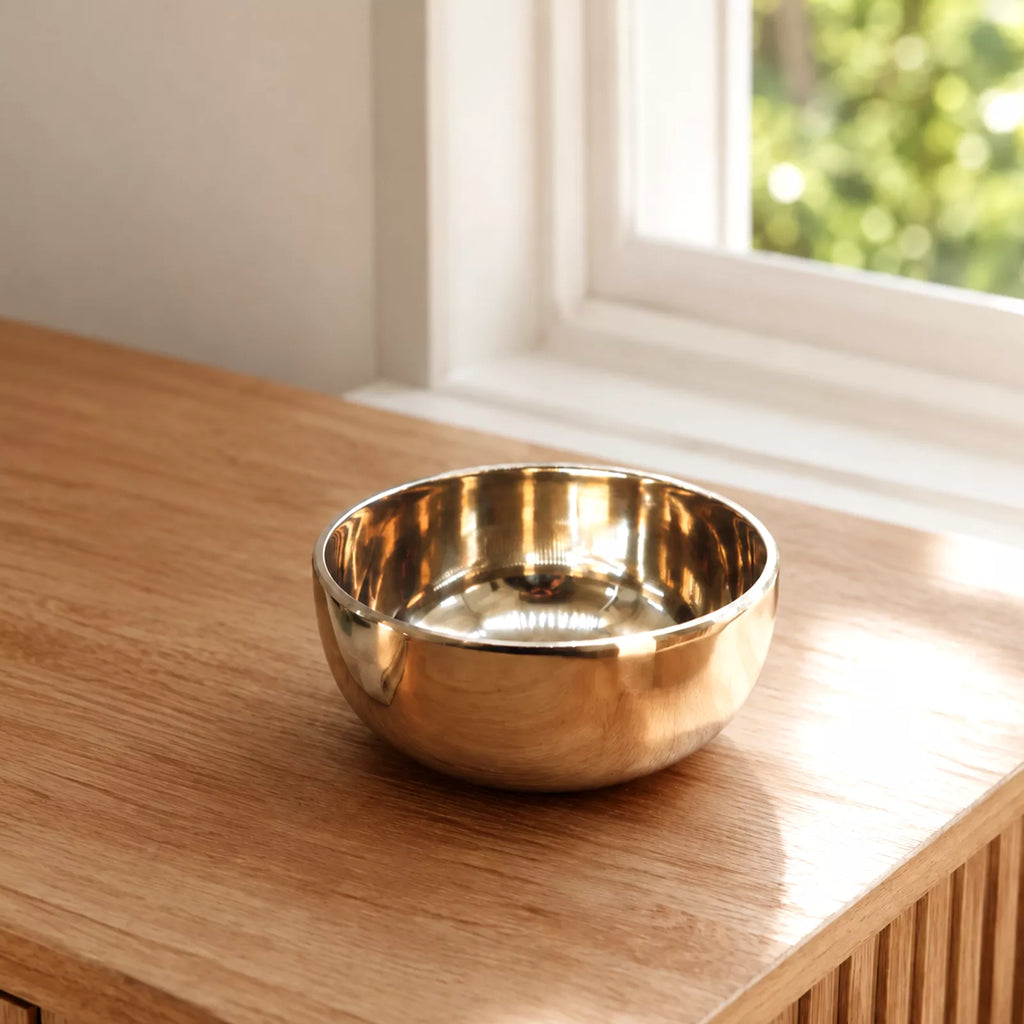Medium Brass Tibetan Singing Bowl - 12cm
