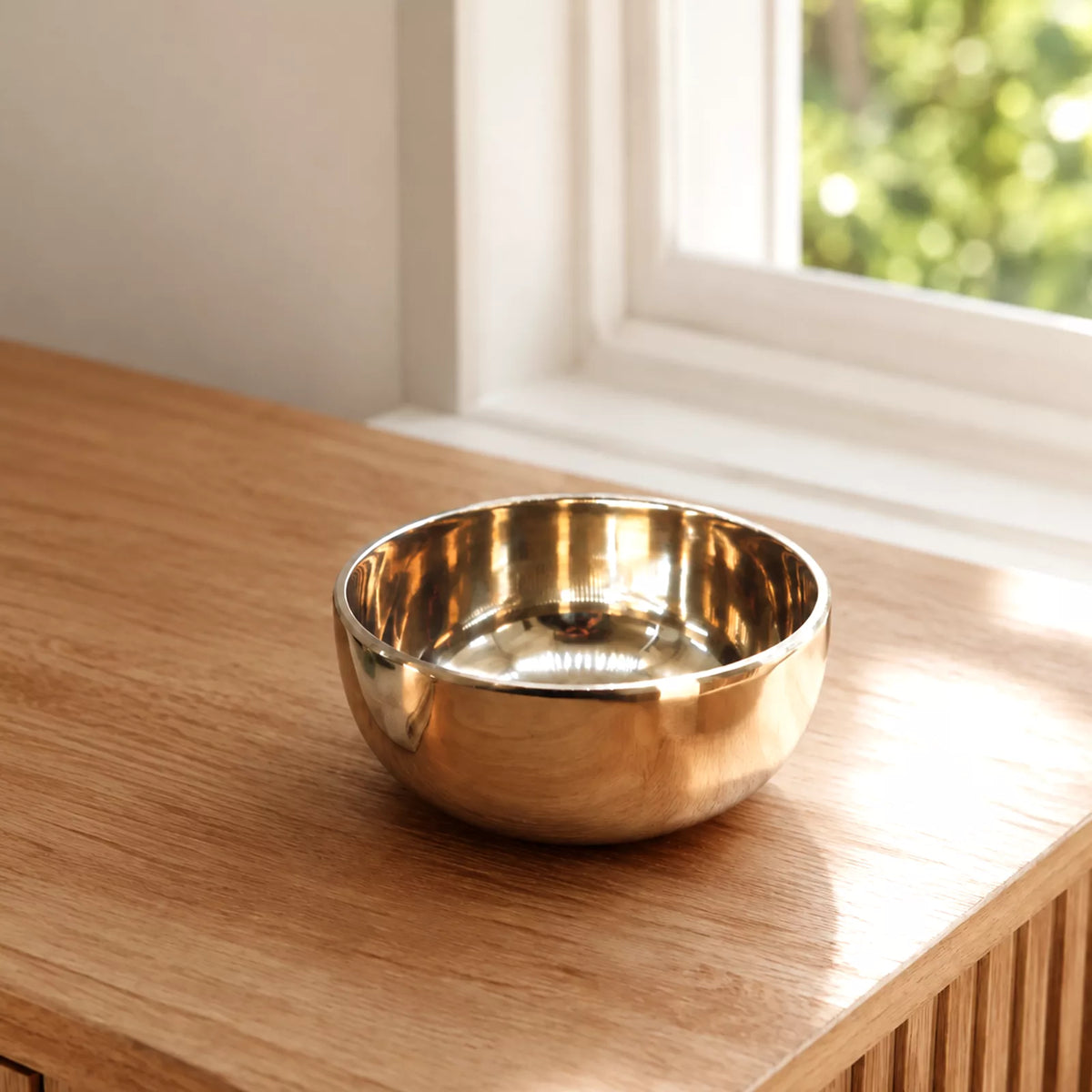 Medium Brass Tibetan Singing Bowl - 12cm