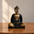 Resin Black & Gold Buddha Statue - Medium