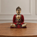 Resin Red & Gold Buddha Statue - Medium