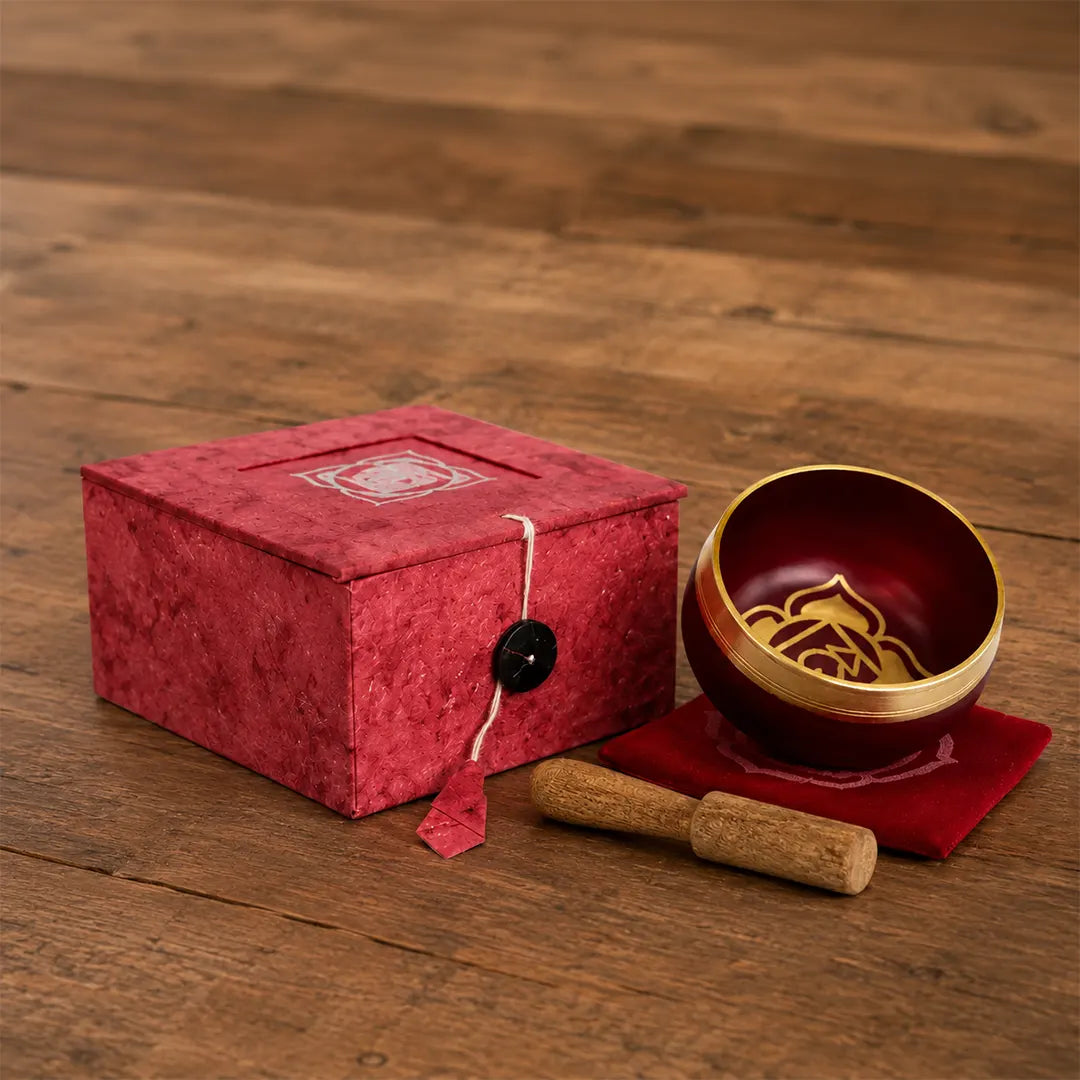 Root Chakra Singing Bowl Gift Set