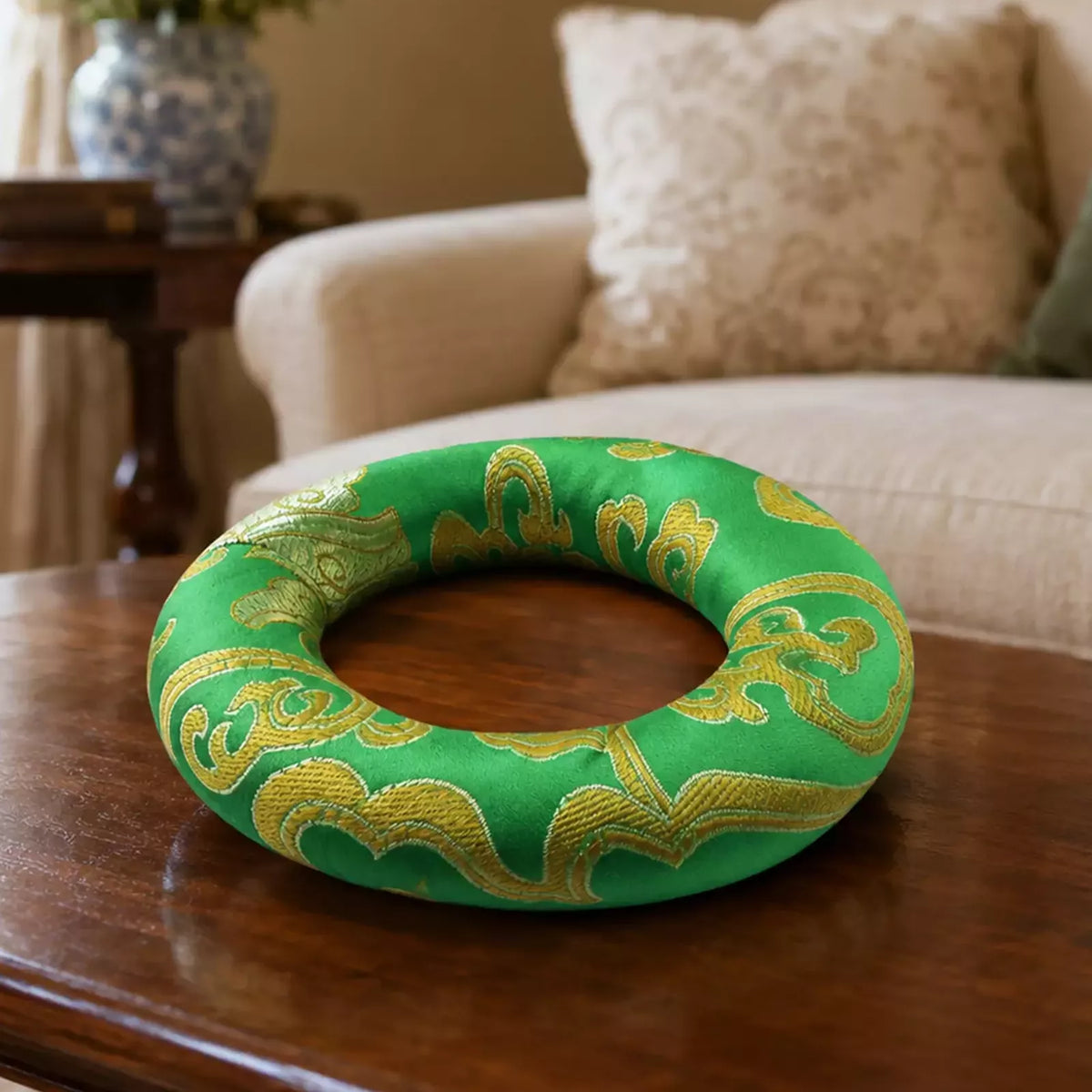 Singing Bowl Hoop Cushion - 10cm (Fits 12-14cm Bowls) - Green