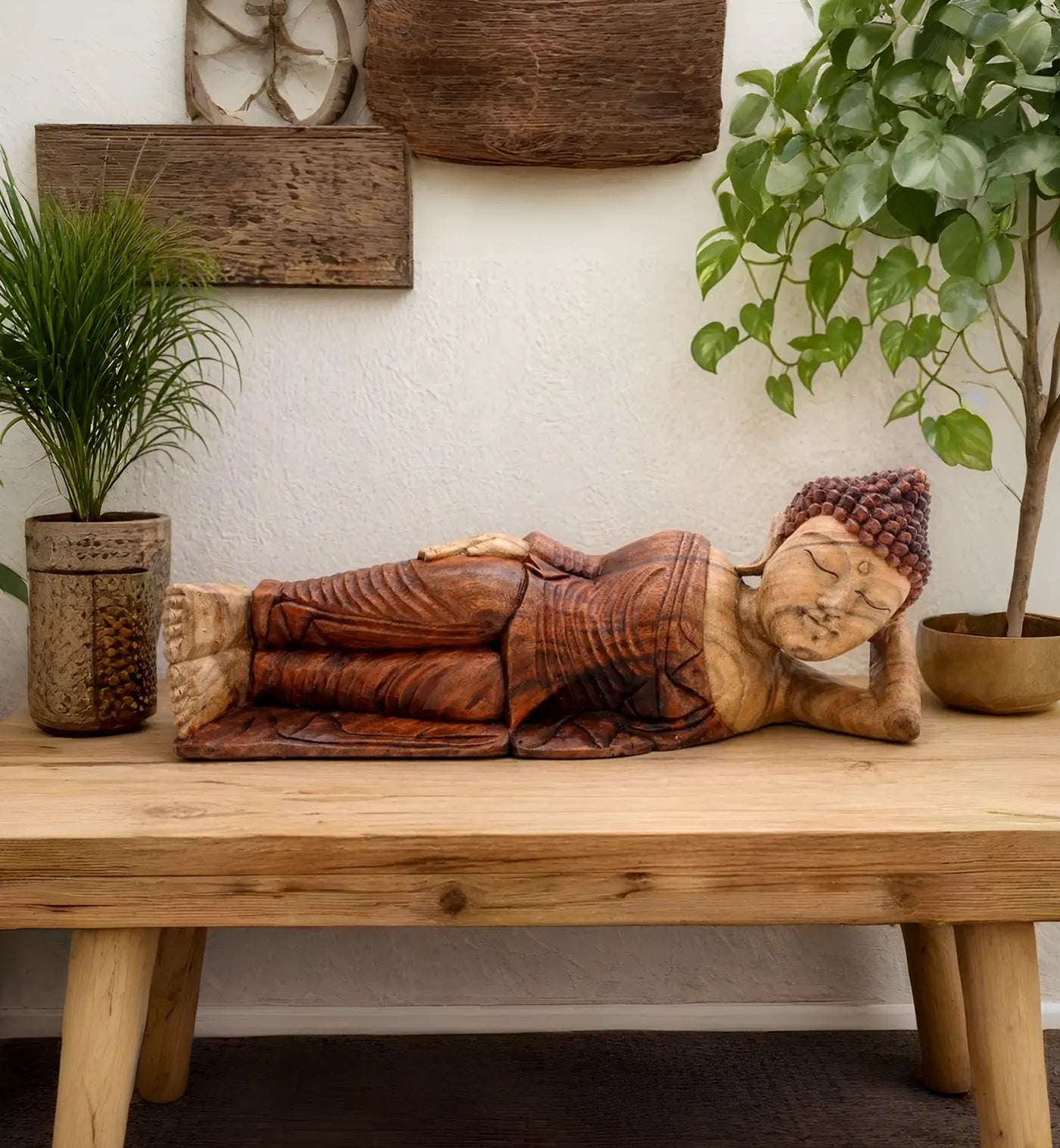 Sleeping Buddha - 50cm Root & Still