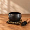 Medium Black Beaten Tibetan Singing Bowl - 15cm