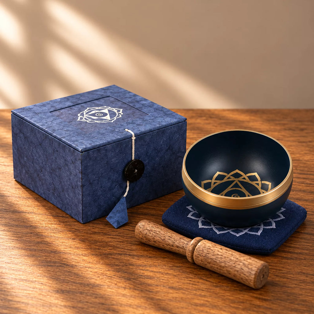 Third Eye Chakra Singing Bowl Gift Set