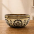 Tibetan Buddhist Healing Engraved Singing Bowl - 21cm - 5 Buddhas