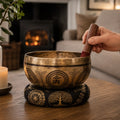 Tibetan Healing Engraved Bowl - 16cm - Bodhi Tree Buddha
