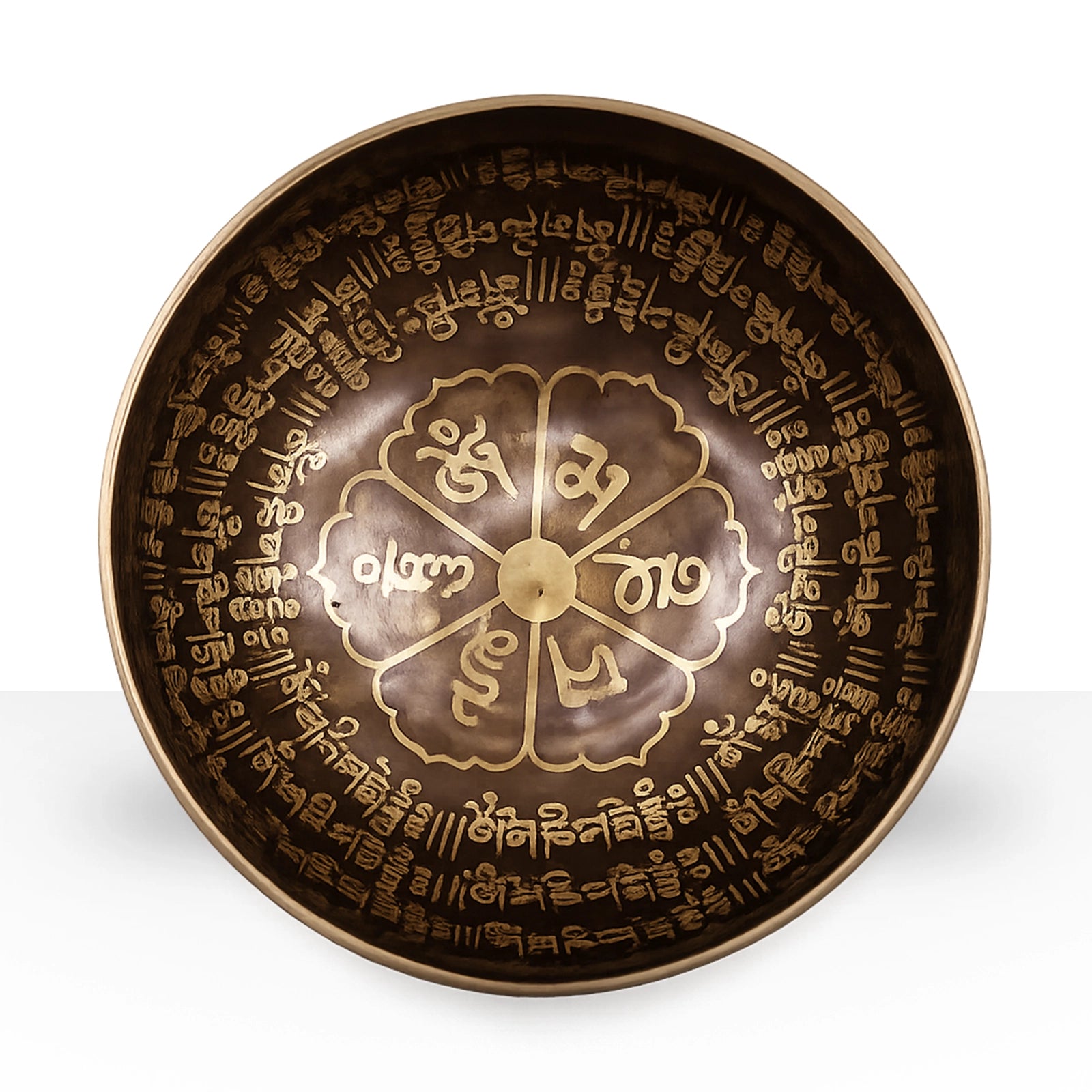 Tibetan Healing Engraved Bowl - 16cm - Mantra