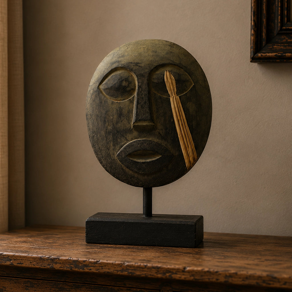 Timor Tribal Decorative Mask - Antique 27x20cm