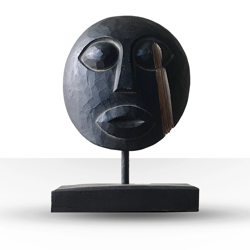 Timor Tribal Decorative Mask - Black 27x20cm