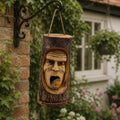 Tree Trunk Face - Bird House - Grumpy Old Man