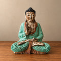Vintage Mint Hand Carved Wooden Buddha Sitting Statue - 30cm - Teaching Transmission