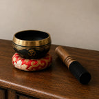 Yoga Om Singing Bowl Gift Set - 9cm