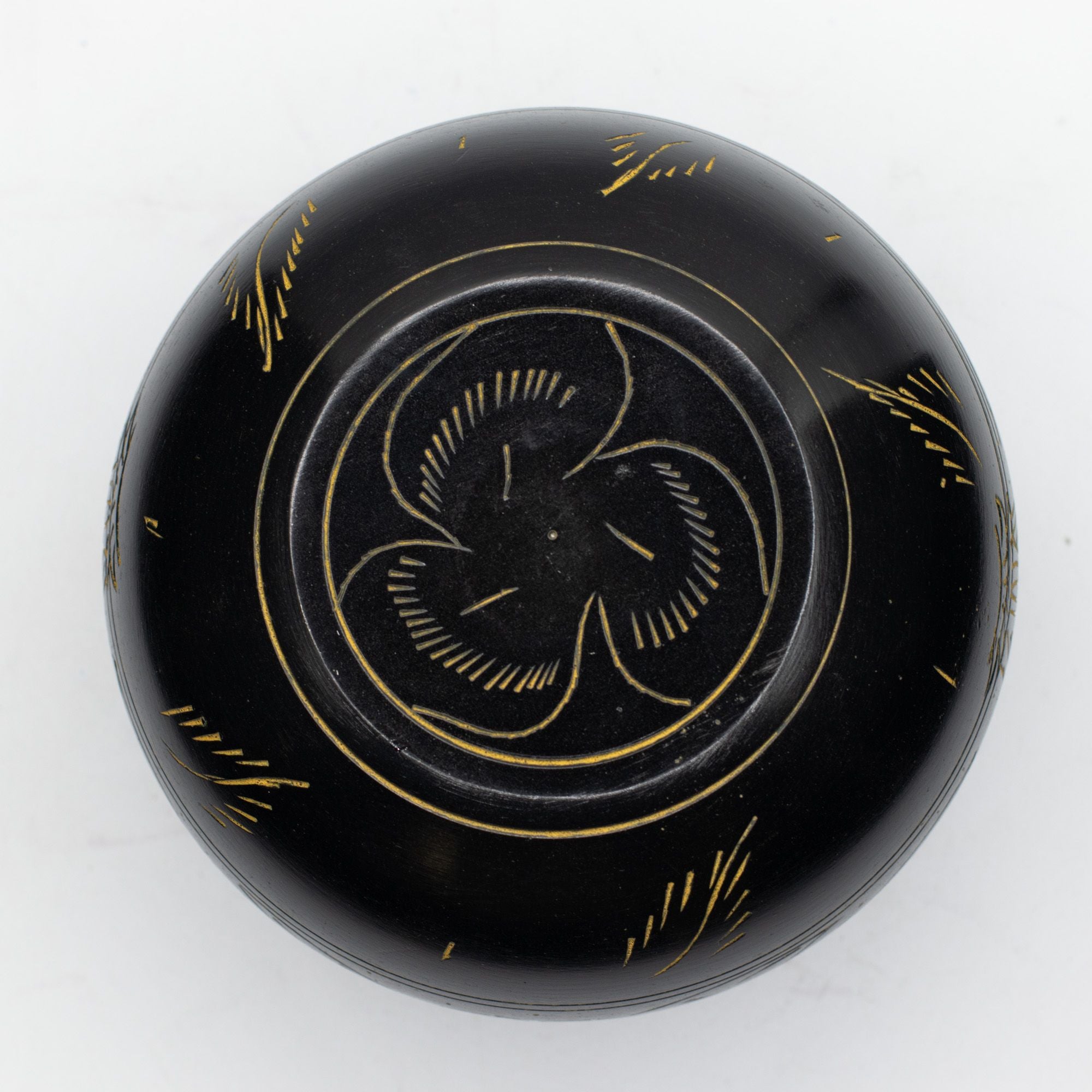 Cauldron Singing Bowl - Magic Mushroom Design - Yellow 15cm