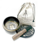 Yogi Hand Beaten Engraved Singing Bowl Gift Set - 14cm