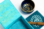 Throat Chakra Singing Bowl Gift Set